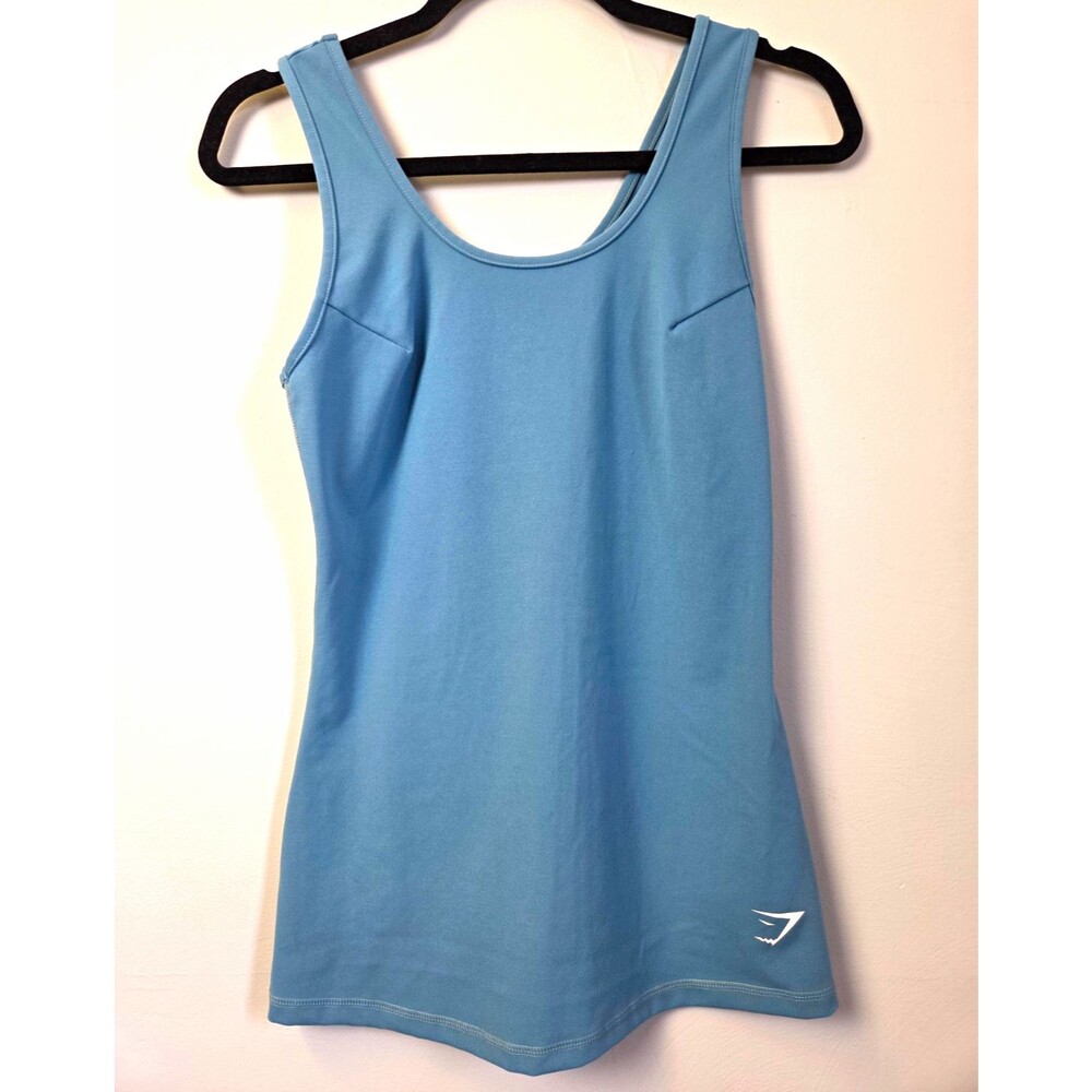 Gymshark Blue Scoop Neck Workout Tank Top Size S